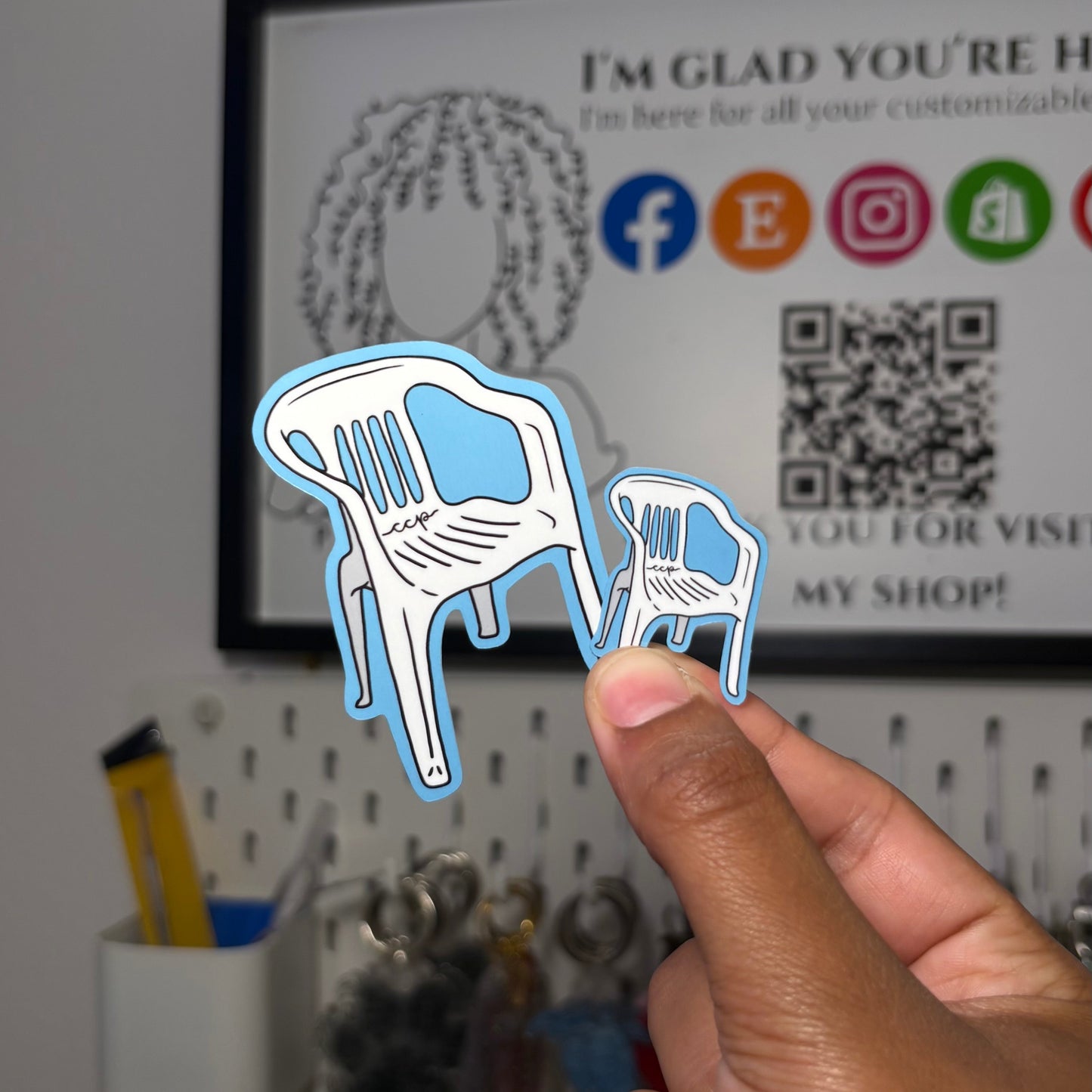La silla del patio Sticker