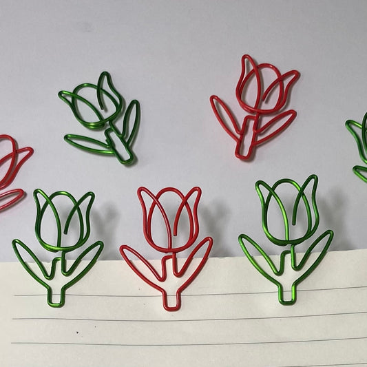Tulips paper clips 2pack