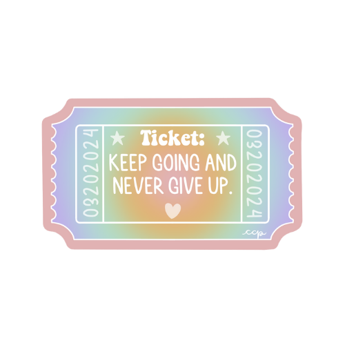Keep Going Sticker