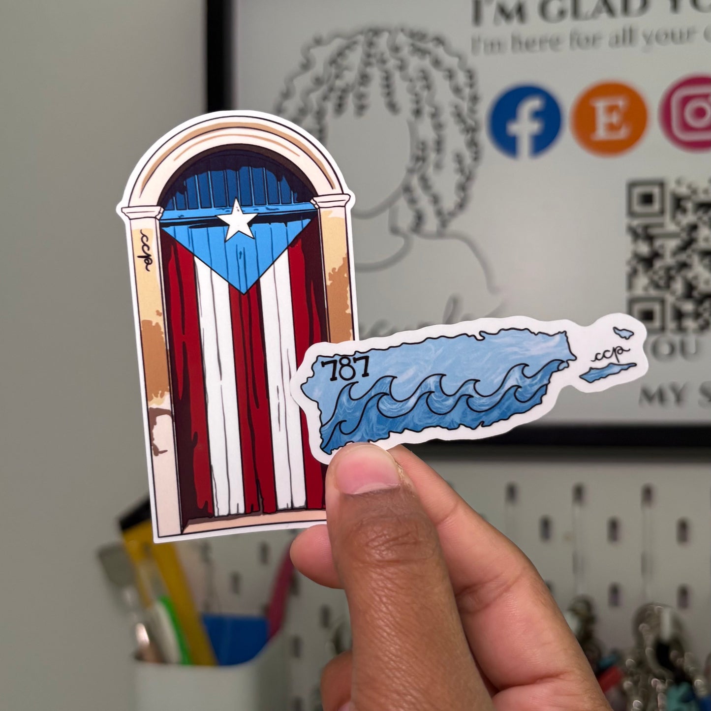 Puerta PR Sticker