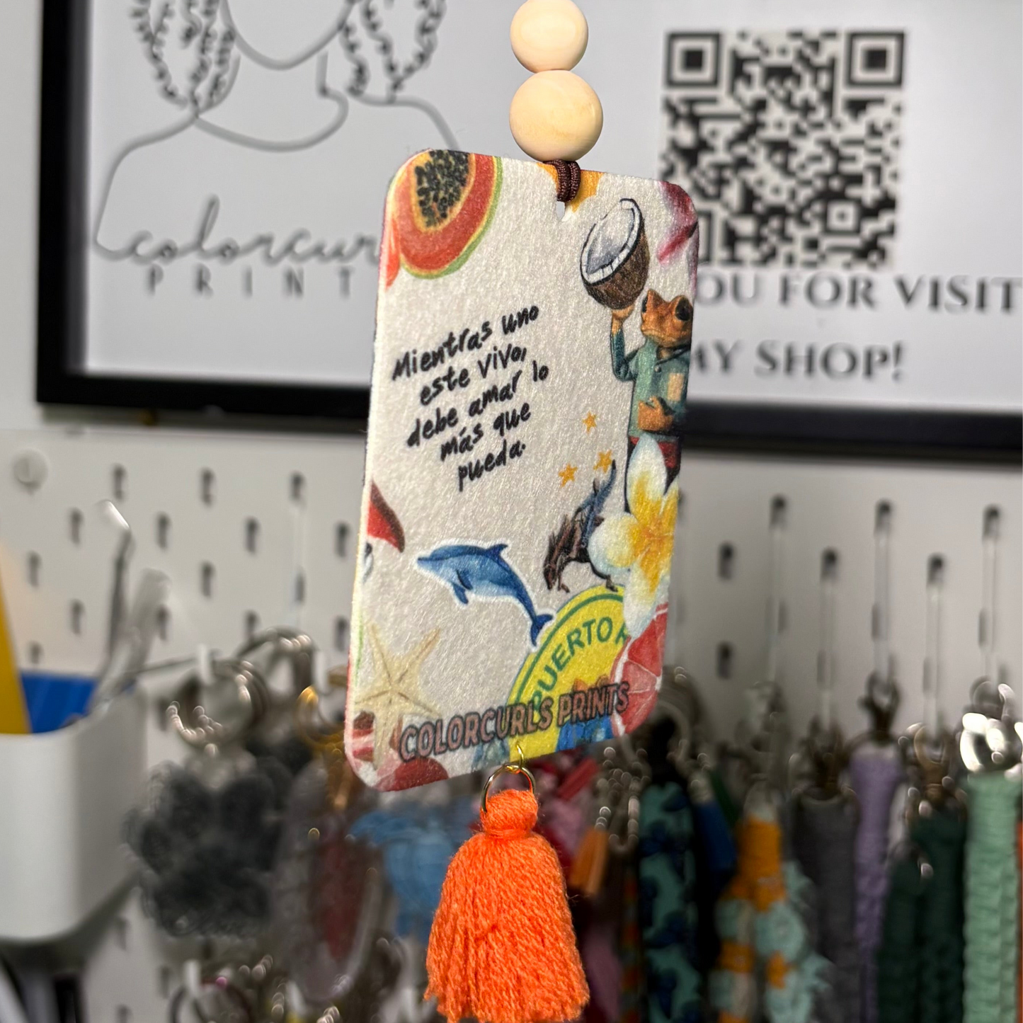 “Mientras uno esté vivo” Car Air Freshener