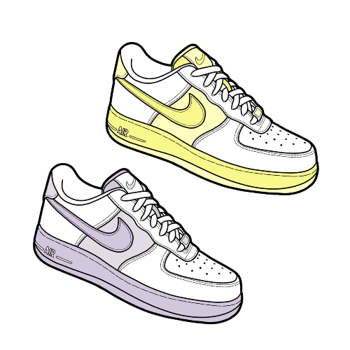 Nike air shop force 1 sticker