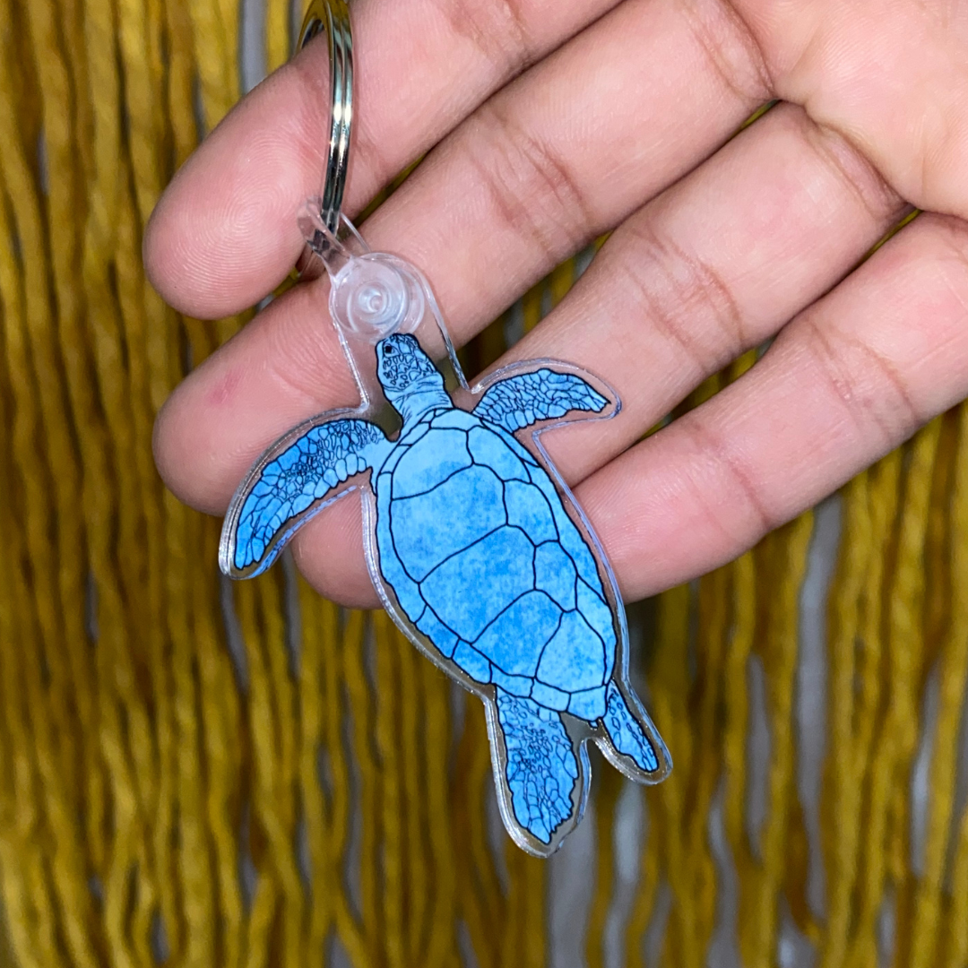 Sea Turtle Acrylic Keychain