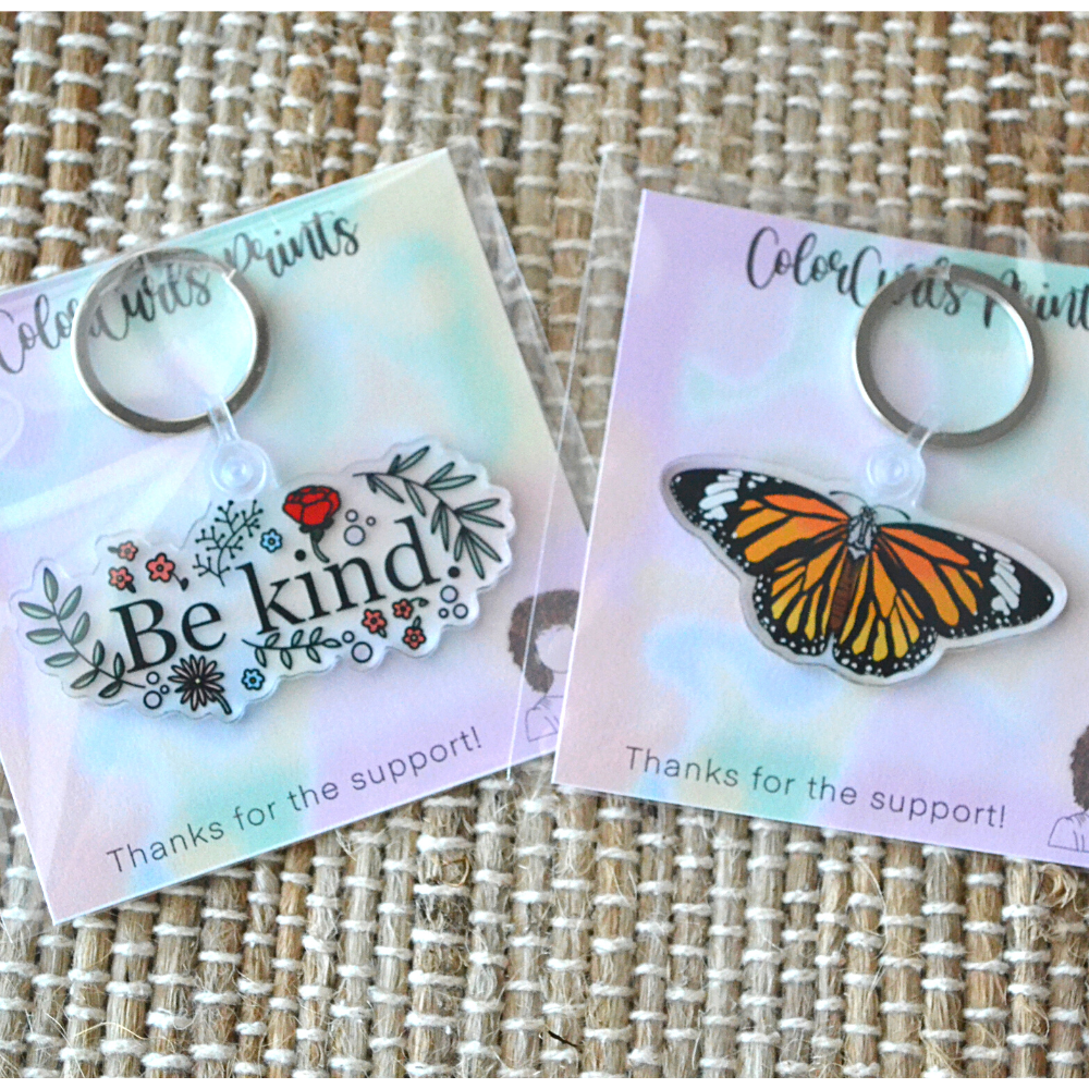 Monarch Acrylic Keychain