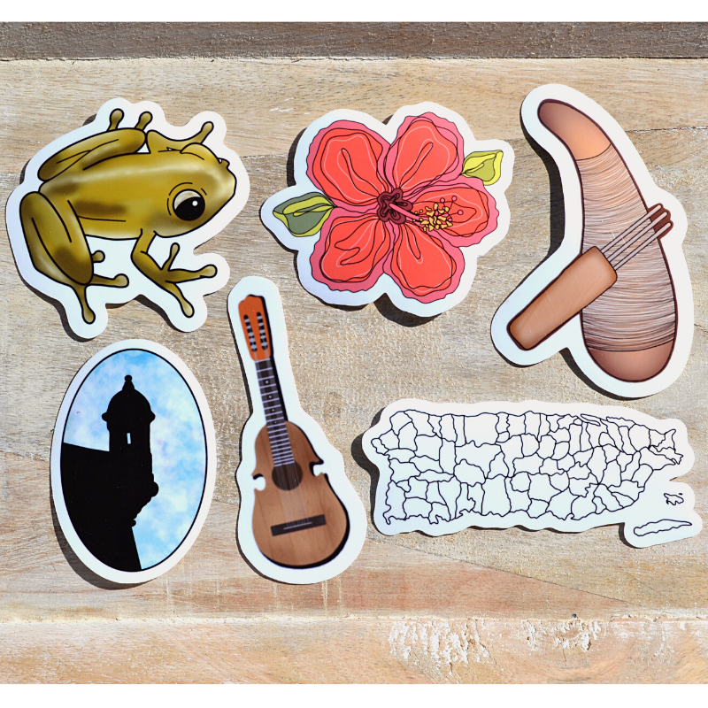 Puerto Rico 6pk sticker bundle