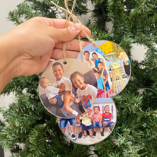 Adorno de foto de Navidad