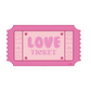 Love Ticket Sticker