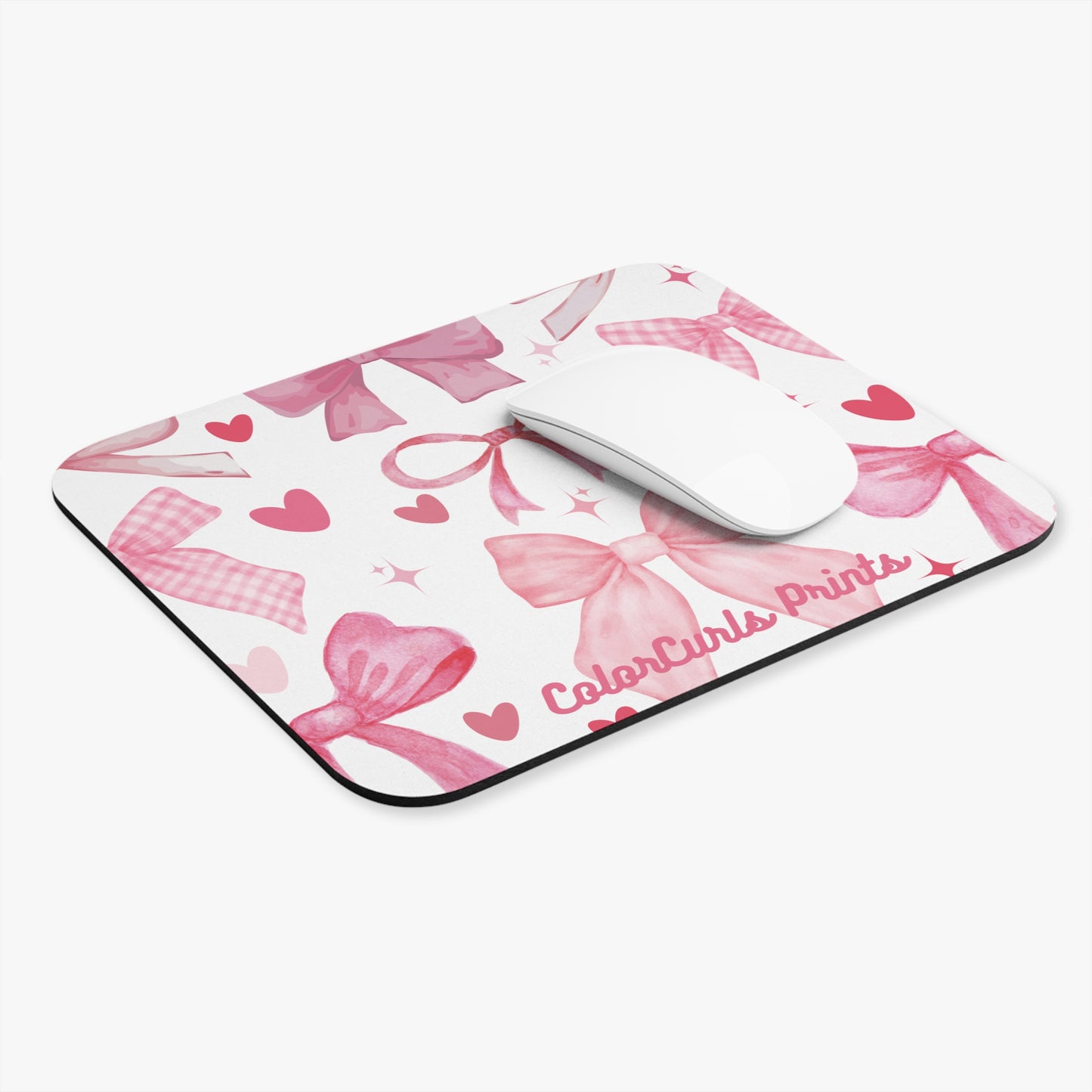 Pink Bow Era Mouse Pad