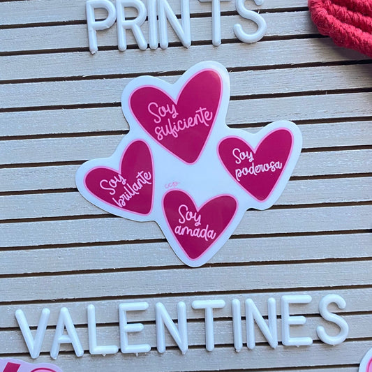 “Soy” Afirmaciones Sticker