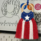 Puerto Rican Flag Macrame Hanger