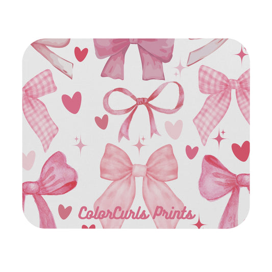 Pink Bow Era Mouse Pad