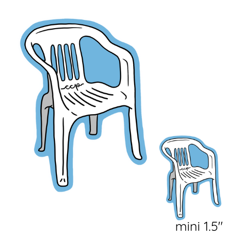 La silla del patio Sticker