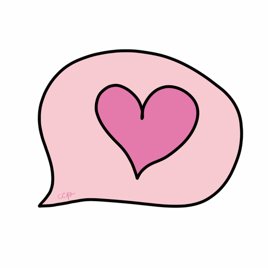Thinking about Love Sticker