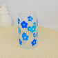 Blue Daisies Can Glass