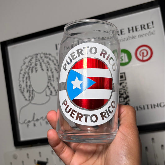 Puerto Rico Can Glass