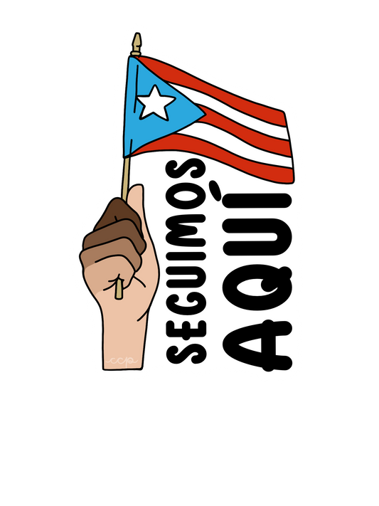 Seguimos Aquí Sticker