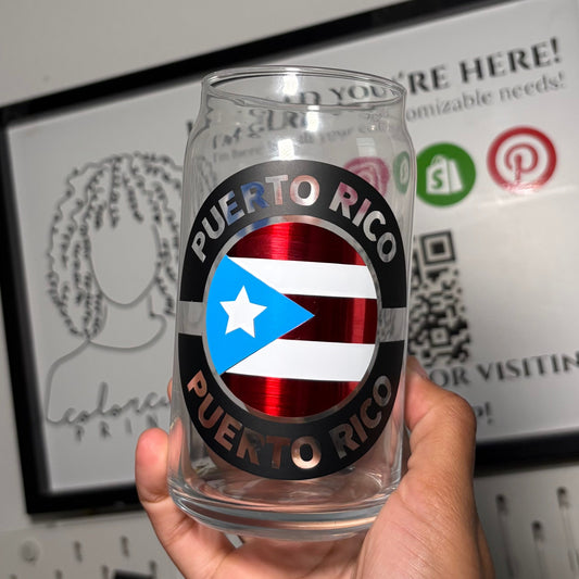 Puerto Rico Can Glass