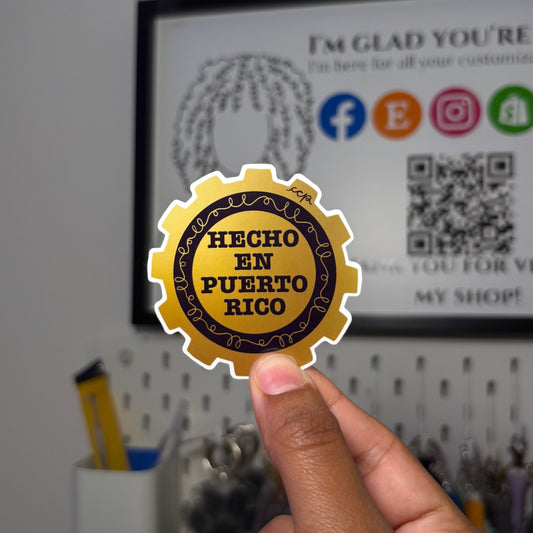 Hecho En PR Sticker