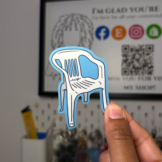 La silla del patio Sticker