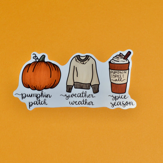 Fall Season Sticker
