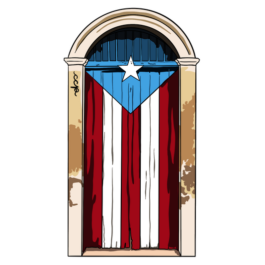 Puerta PR Sticker