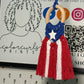 Puerto Rican Flag Macrame Hanger