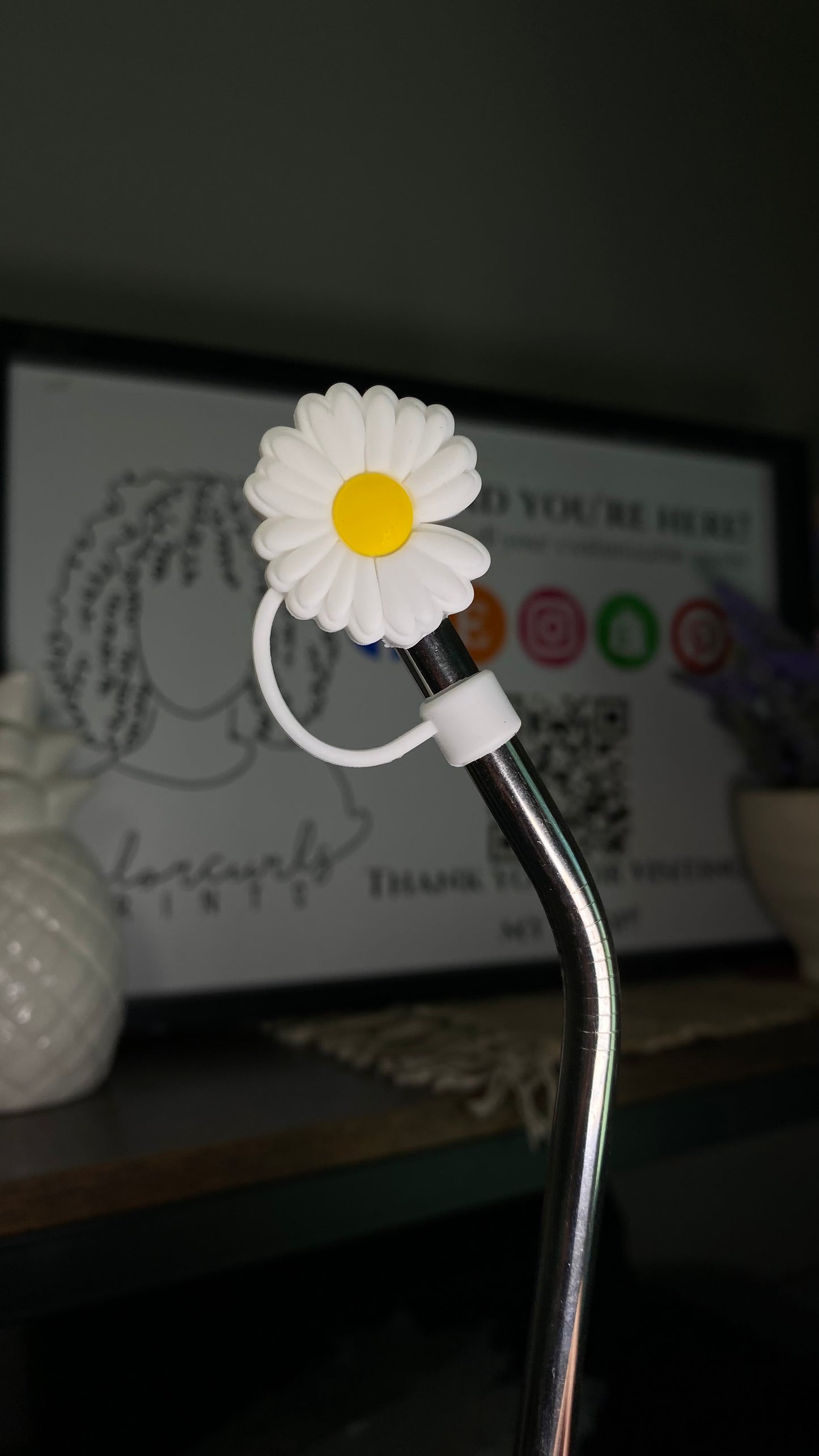 Daisy Straw topper