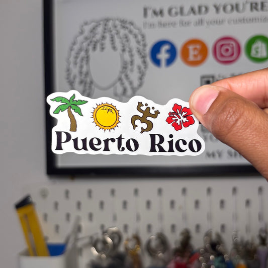 Playa y Cultura PR Sticker