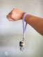 Lilac Macrame Wrist Keychain