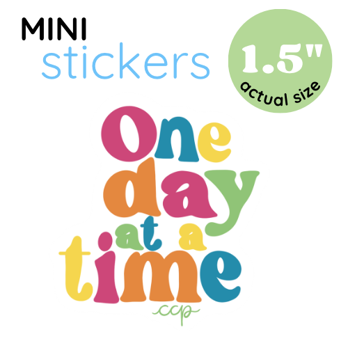 Mini One day at a ttime Sticker