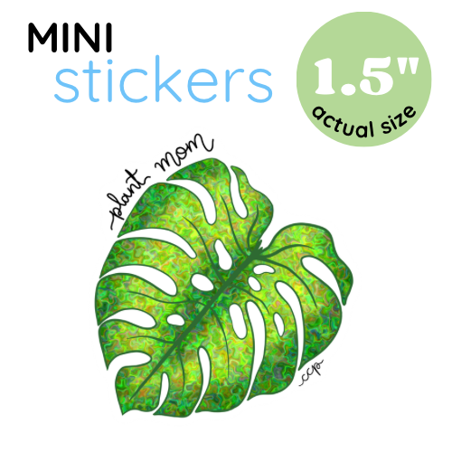 Mini Plant Mom Sticker