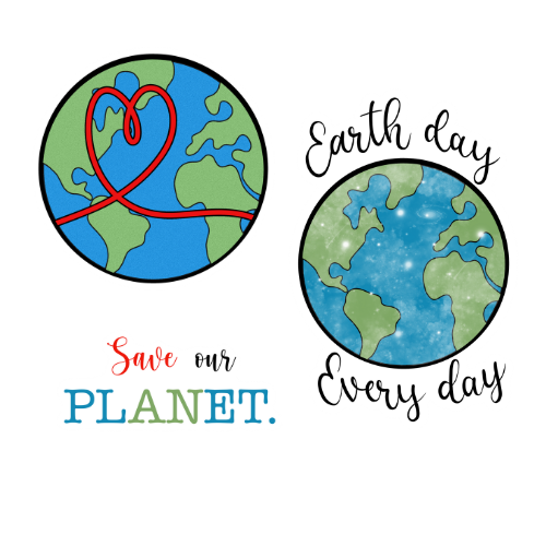 Earth Day sticker 3 pack