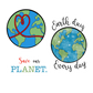Earth Day sticker 3 pack