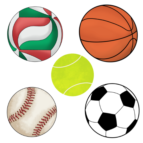 Sports balls stickers