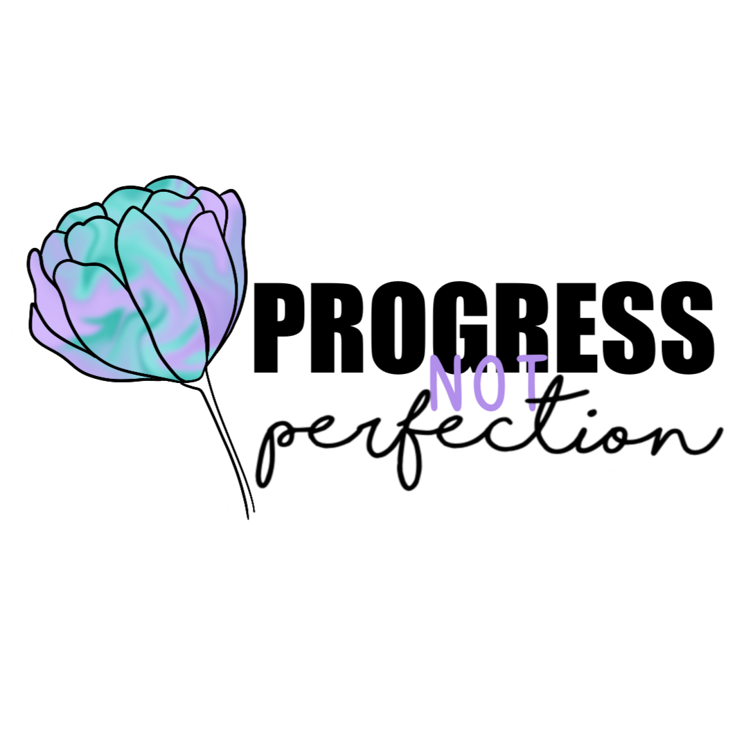 Progress not perfection sticker