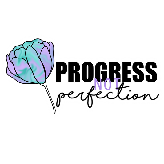 Progress not perfection sticker
