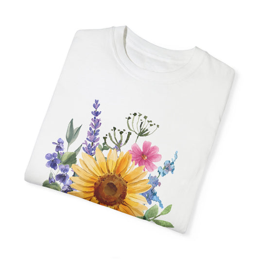 Stay Wild Watercolor flowers T-shirt