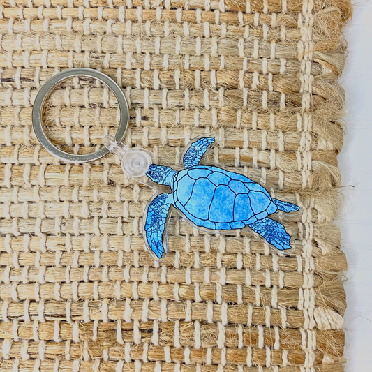 Llavero acrílico de tortuga marina