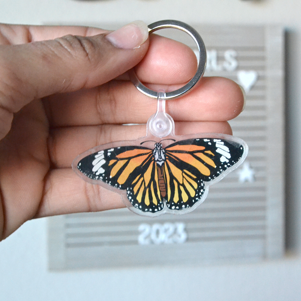 Monarch Acrylic Keychain