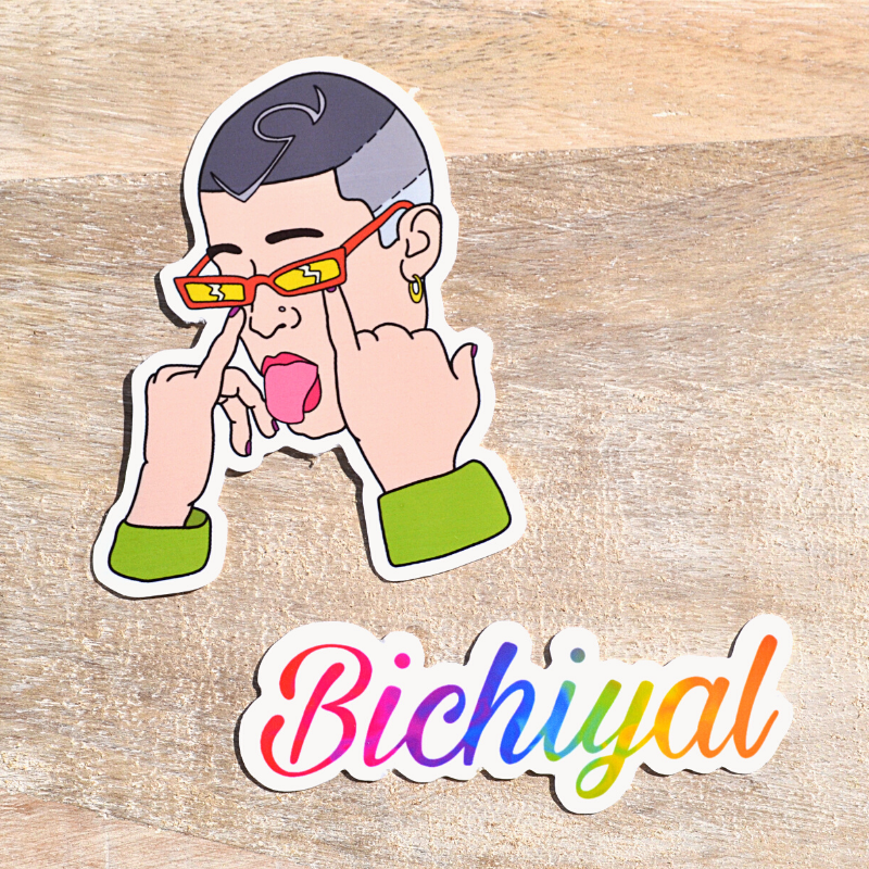 Bad Bunny & Bichiyal 2Pk stickers
