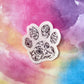 Floral Dog Paw sticker