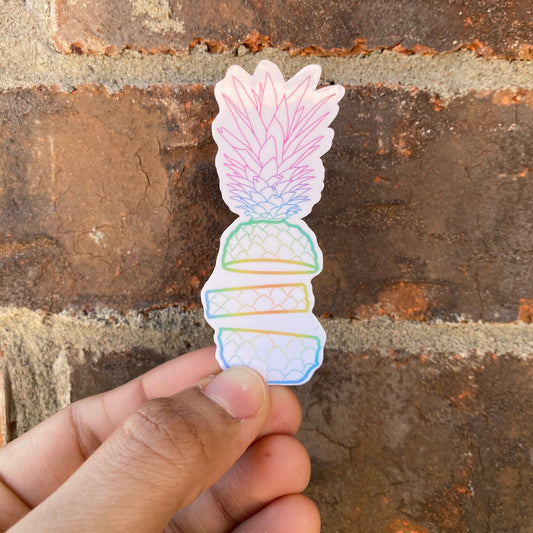 Colorful Pineapple Sticker