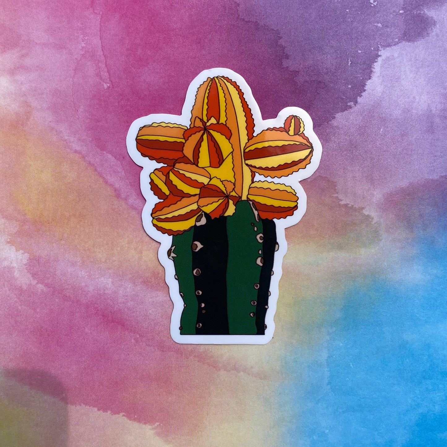 Flowered Cactus Sticker