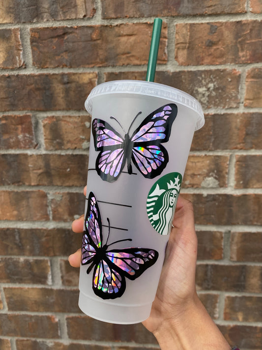 Butterflies Starbucks Venti Cup