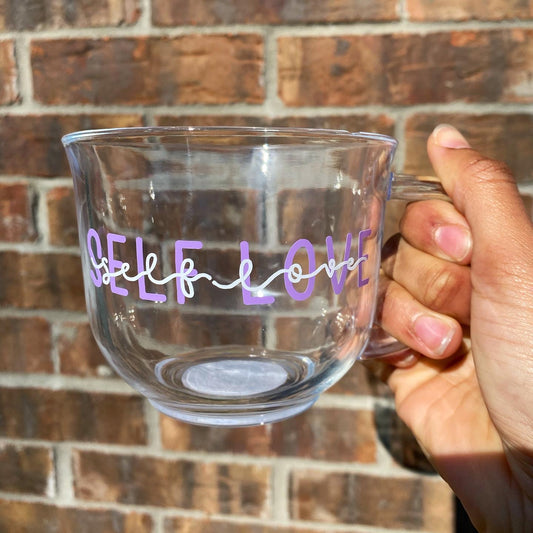 Self-Love 18oz Glass Mug