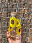 Sunflowers Can Glass