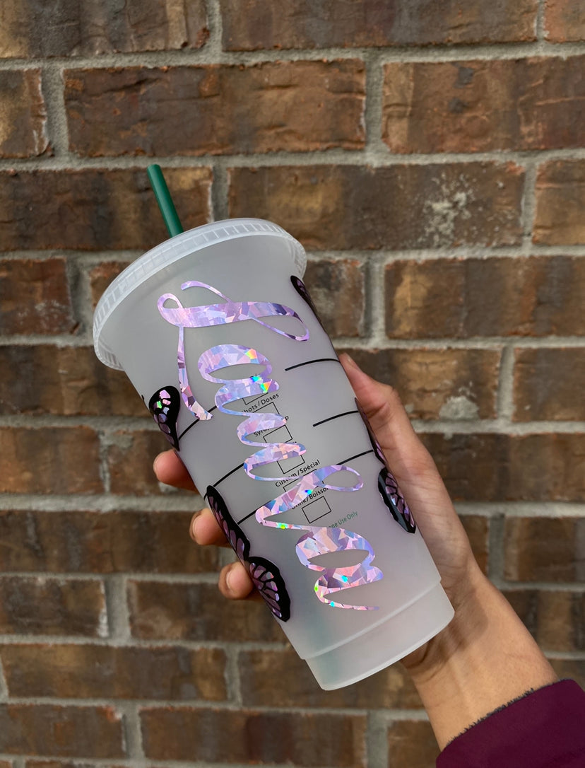 Butterflies Starbucks Venti Cup