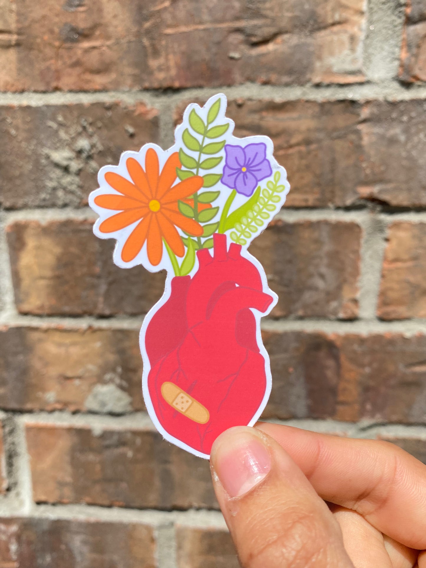 Healing heart sticker