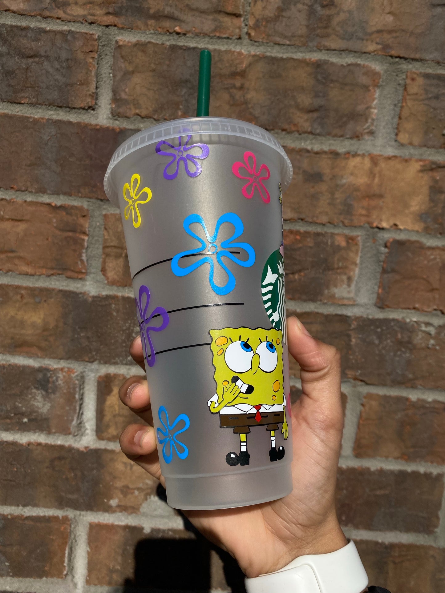 Spongebob and Patrick Starbucks Venti Cup
