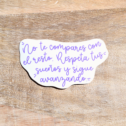 No te compares sticker